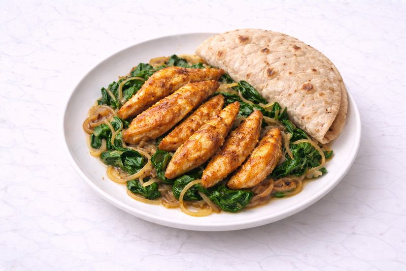 Lean Chicken and Spinach Bowl