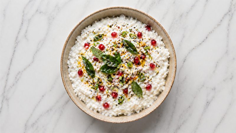 Quick Curd Rice with Tadka