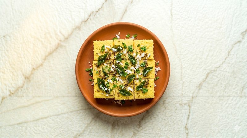 Fermented Besan Dhokla