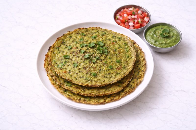 Green Moong Protein Cheela