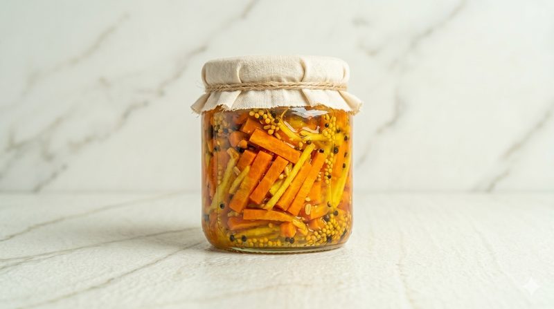 Lacto-Fermented Carrot and Ginger Pickle