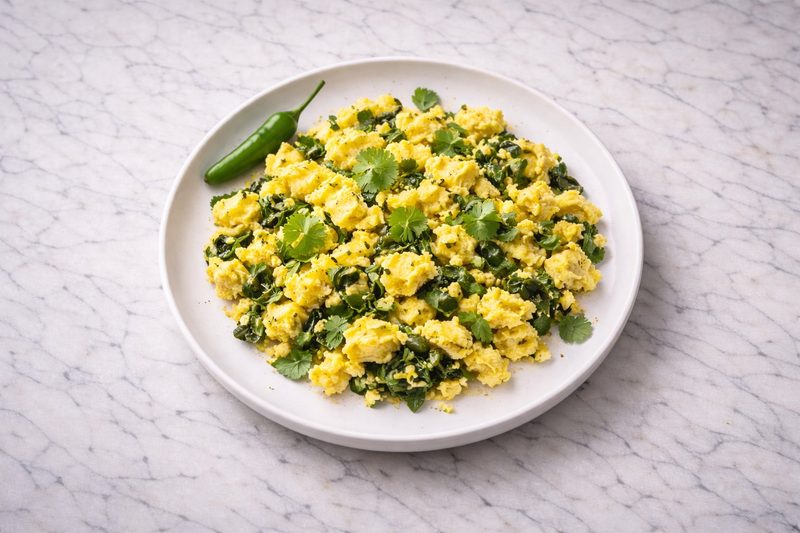 Methi and Egg Scramble