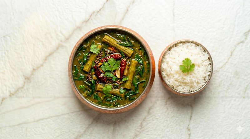 Moringa (Drumstick) Leaves Dal