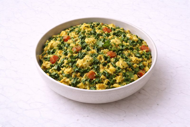 Palak and Egg Bhurji