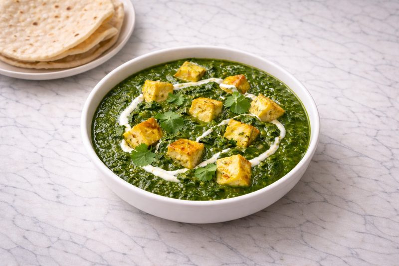High-Protein Palak Paneer Bowl