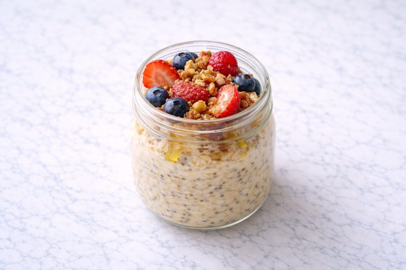 PCOS Overnight Oats with Flaxseed