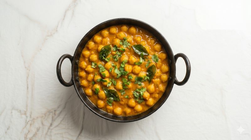 Quick Canned Chickpea Curry
