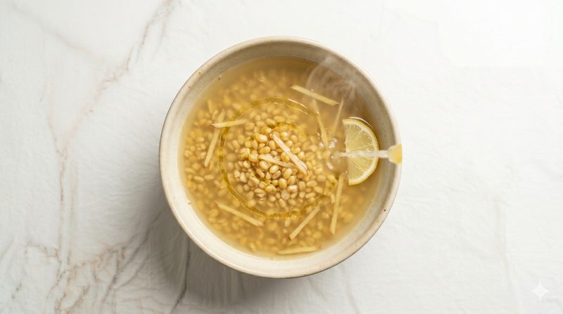 Ginger and Moong Dal Clear Soup