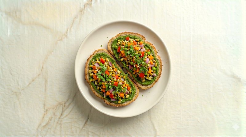 Masala Sprout Toast
