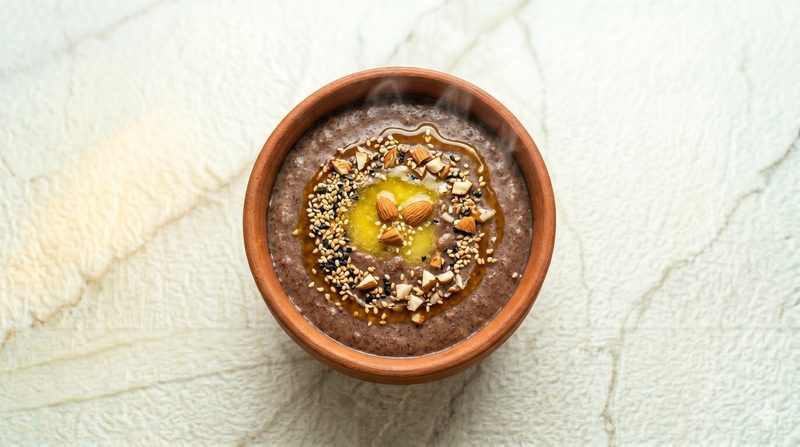 Ragi and Jaggery Porridge