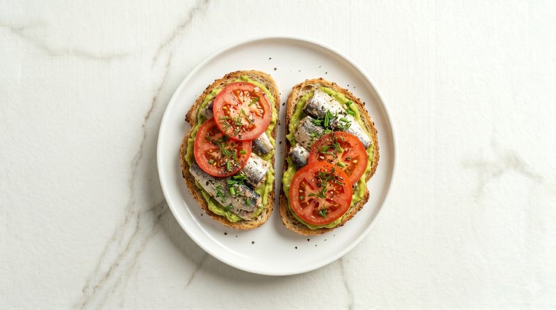 Sardine on Multigrain Toast