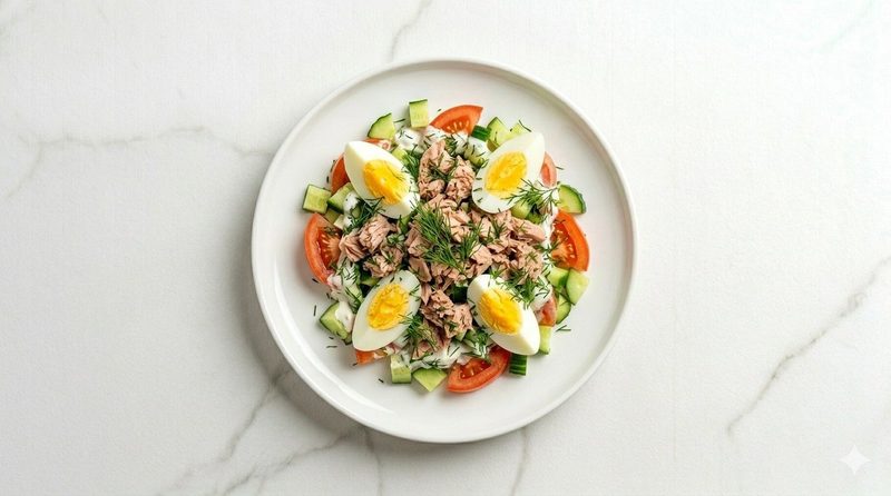 Tuna and Egg Salad with Selenium