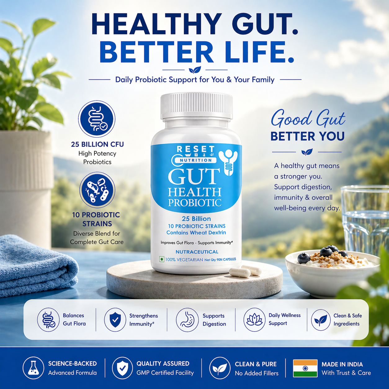 Gut Health Probiotic Capsules