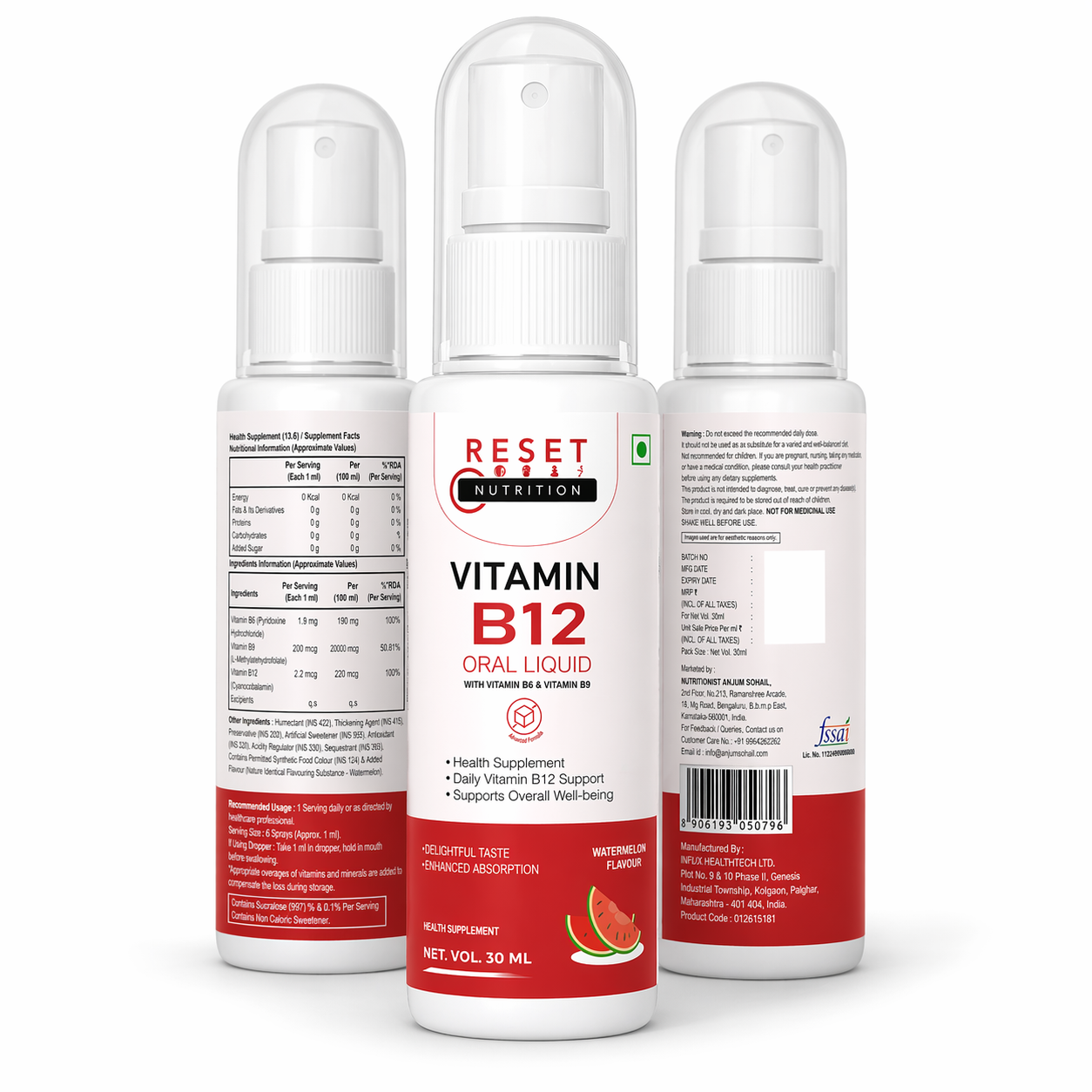 Vitamin B12 Oral Spray