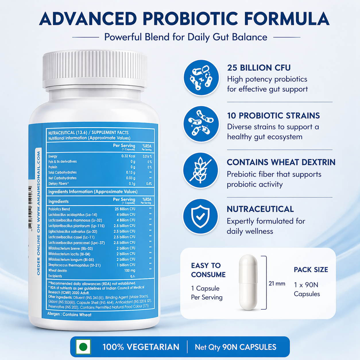 Gut Health Probiotic Capsules